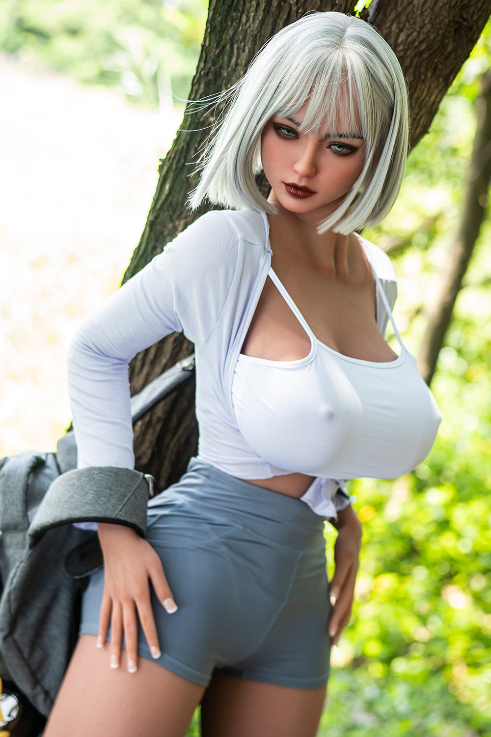 US Stock - RIDMII Danica Unique Design 161cm #468 Realistic BBW Sex Doll Silicone ROS Head Movable Jaw Adult Love Doll TPE Body